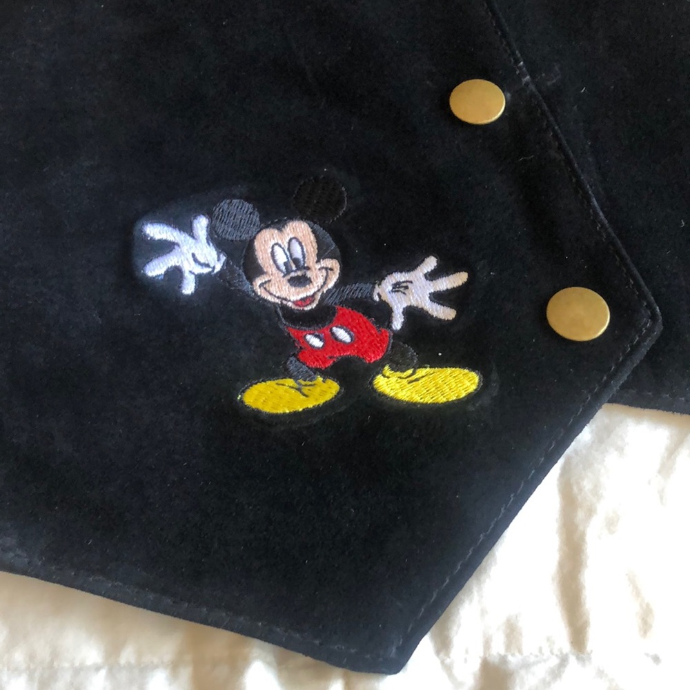 Vintage Mickey Mouse Suede Vest